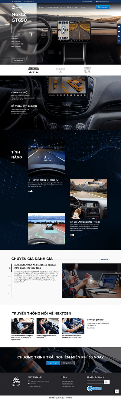 Camera 360 for car Landing Page