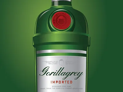 GorillaGrey bottle liquor vector