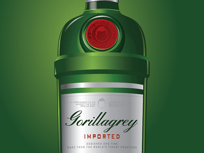GorillaGrey bottle liquor vector