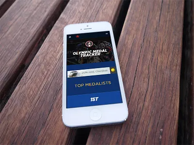 SB Nation Olympic Medal Tracker app design flat mobile olympics responsive rwd web design