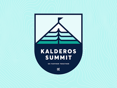Kalderos Summit 2023 badge icon logo simple typography