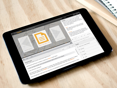 Enterprise E-learning Platform - Next Lesson app desktop elearning enterprise gray orange tablet web