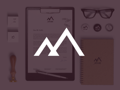 Altolabs agency branding design illustration logo minimal pink simple stationery