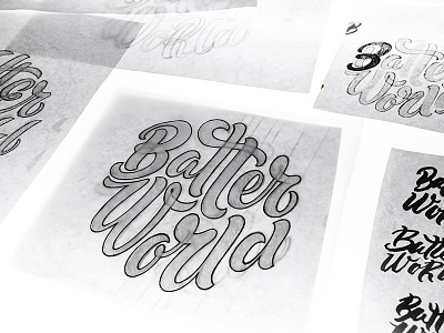 Batter World sketch2 brand fuentoovehuna lettering logo sketch type work in progress