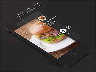 Spot detail app blur dark design detail ios ios7 iphone mobile the funtasty ui ux