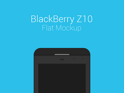 BlackBerry Z10 Freebie Flat Mockup blackberry flat free freebie mobile mockup z10