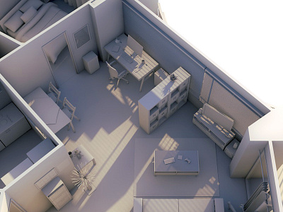 My apartment 3d apartment c4d cinema 4d flat france lights modeling rennes
