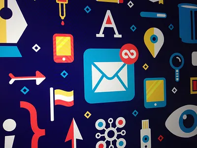 Infinite email code coffee email eyedropper flag ipad iphone loading pen tool pencil yubikey