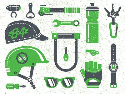 Cycle City design illustration print making