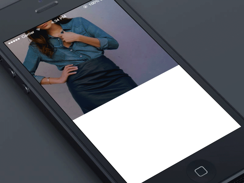 Profile animation animation blurred fashion flat gif interaction interface ios7 profile social ui ux