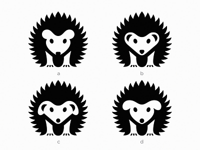 Hedgehog V 1 branding design hedgehog logo mark negative space symbol vector