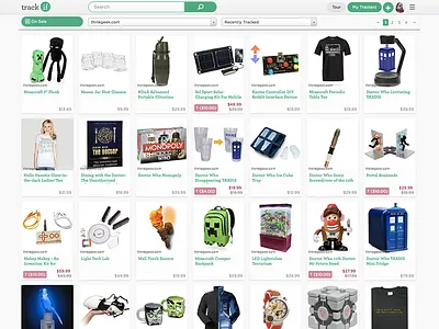 TrackIf.com app responsive web design ui web