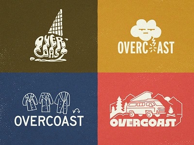 Overcoast Graphics apparel apparel design badge design beanie beanie design cloud design graphic design hand drawing holiday gift ice cream illustration logo merch merch design merchandise music richmond typography vanagon