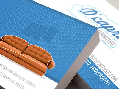 Furniture Store business cards logo mockup sofa