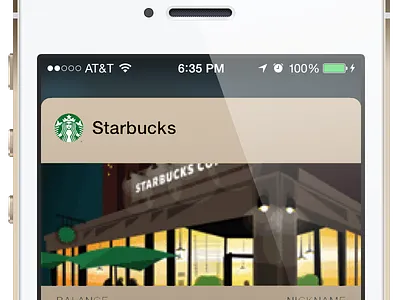 Starbucks Champagne Passbook Mockup 7 passbook gold ios pass rose starbucks