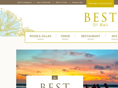 Magazine Page mock up user interface