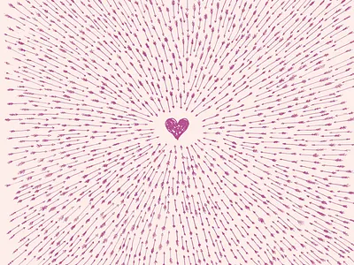 Fall in love with a cause arrows cute happiness heart illustration love poster texture valentines warm