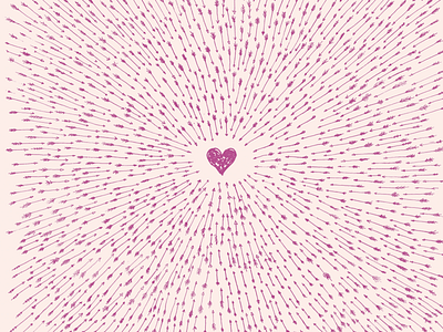 Fall in love with a cause arrows cute happiness heart illustration love poster texture valentines warm