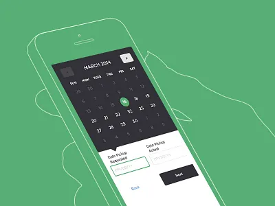 Calendar button calendar focus input ios iphone mobile