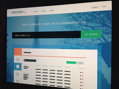 Homepage Design flat homepage input launch minimal product startup