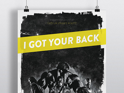 I Got Your Back V1 Mock Up graphic design poster design