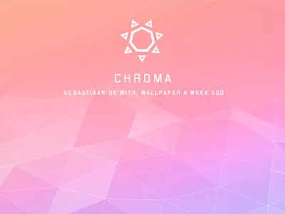 WPAW 2: Chroma angular background colorful dark matte polygon rainbow shiny wallpaper wallpaperaweek wpaw