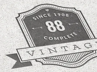 Badge Template anchor arrow badge banner eco emblems insignias logo retro texture