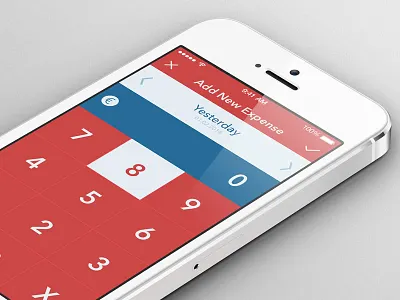500€ iOS app Add New Expense view 500€ expense tracker ios ios app ios7 sabminder