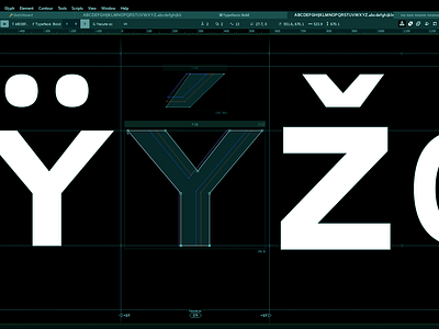 Type Design 42 2d art artwork design font fontlab graphic design lettering modern type design typeface typography vector