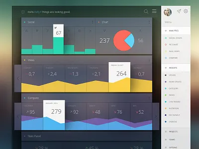 Some Analytics analytics bars chart dashboard flat graph pie stats