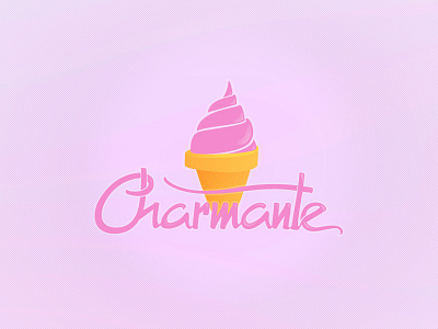 Charmante charm cream cute girly ice pink