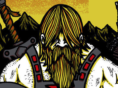 "He-man" art print.. 80s art print barbarian galerie f he man screenprint toys