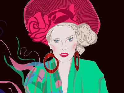 Svala digital drawing girl illustration sketch vector