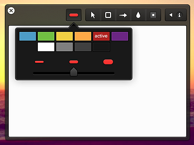 v0.1 annotate app application cloudapp dark ui interface design mac markup os x share ui