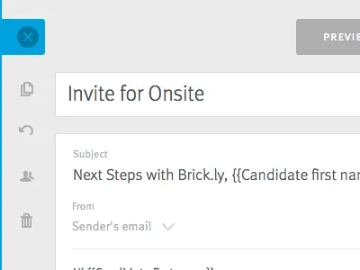 Email Templates admin application email enterprise interface management settings template ux web app