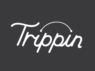 Logotype for personal project branding identity lettering logotype script travel type yellow
