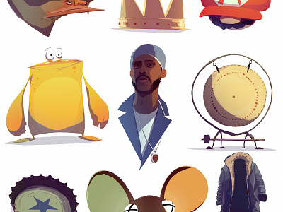 Various things 4 digital illustration