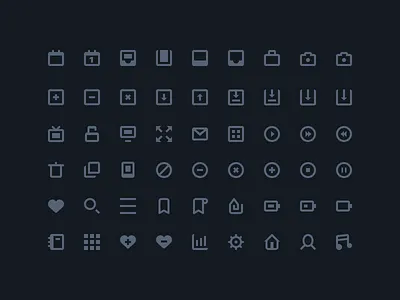 54 Stylish Icons - Freebie app clean download flat freebie icons ios7 navbar psd rounded search ui