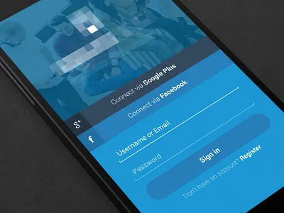 Login (WIP) android app clean flat login ui wip