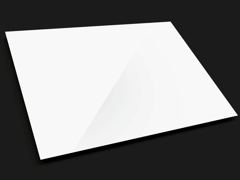 Animated iPad Retail Page bw flat gif moving parallax swipe ui