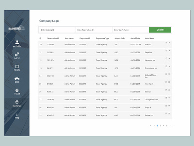 Booking Results Page filter icon navi result search search sort travel ui