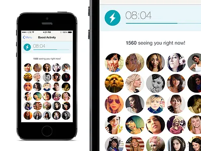 Boost Your Profile activity boost clock countdown ios iphone profile progress promote purchase timer
