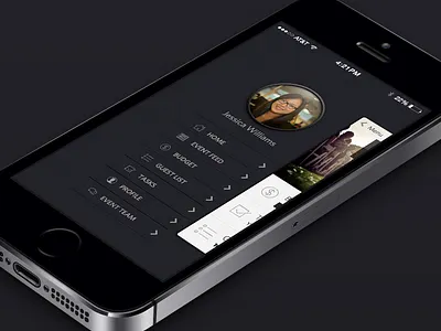 Event Planner Menu ios menu navigation