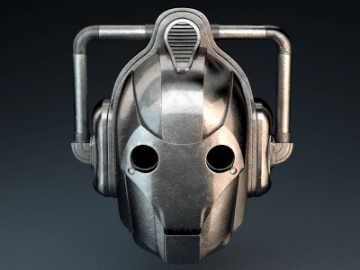 Cybermen 3d animation blender cyberman cybermen cycles doctor who gif head icon render spin
