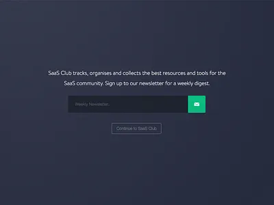 SaaS Club branding brandon text button green icon input interaction search ui ux web design