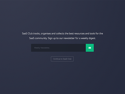 SaaS Club branding brandon text button green icon input interaction search ui ux web design