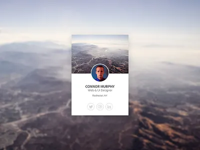 Profile Card Rebound minimal profile ui ui kit ux