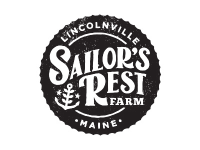 Sailor's Rest Farm Logo badge farm logo thinkmule type typography vintage