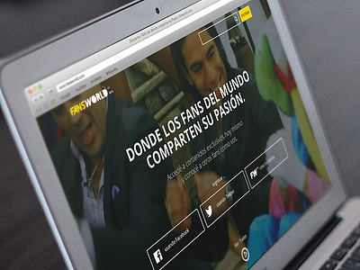 FansWorld.com - Redesign design fans landing modern sports ui ux video web