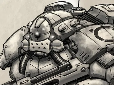 Mecha machine mecha military robot